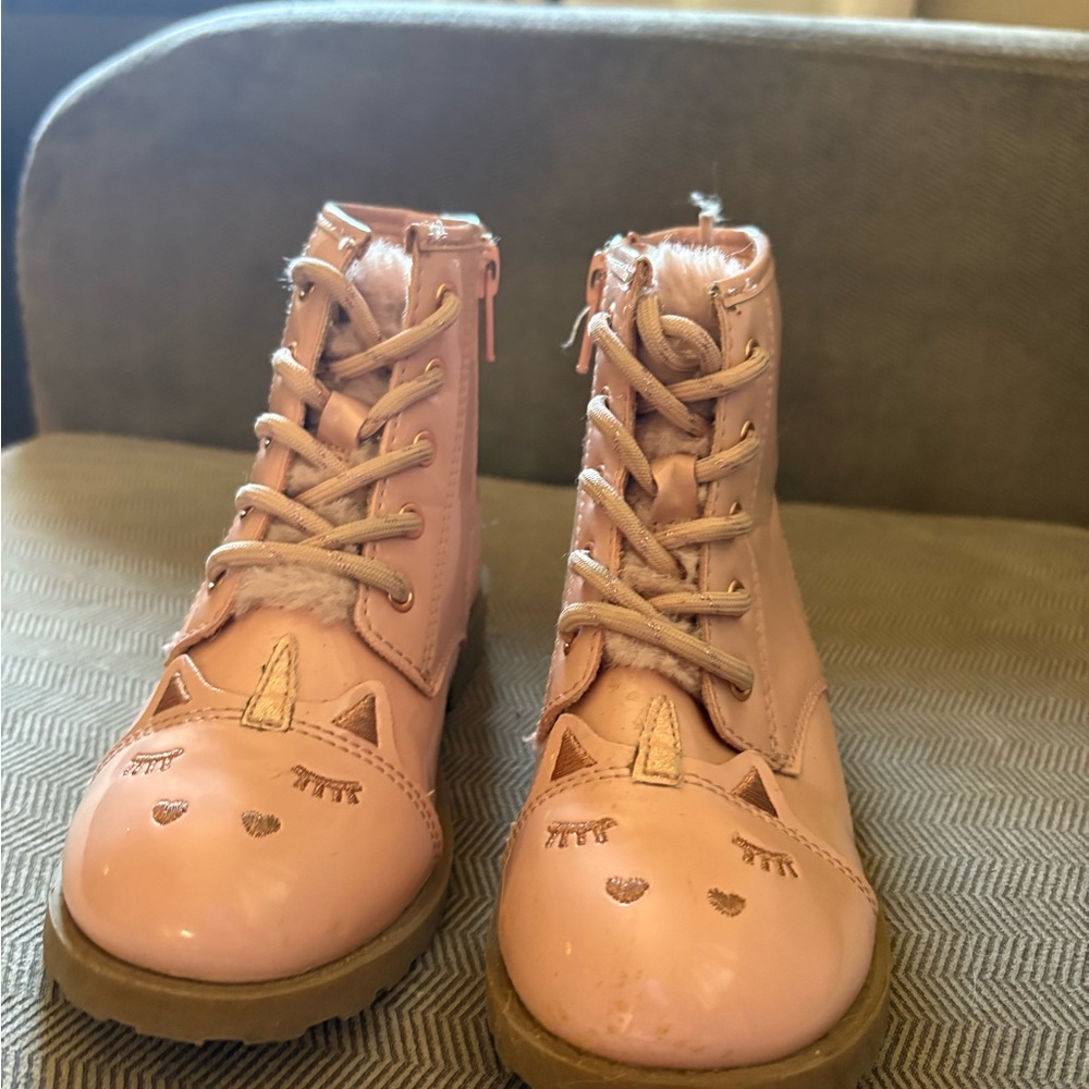 Pink Unicorn Kids Boots